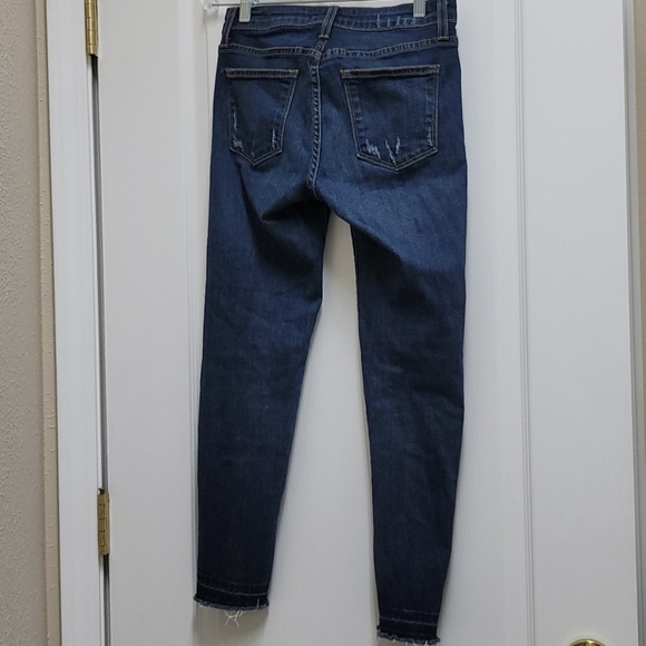 Just Black skinny frayed jeans cropped size 25P - Picture 2 of 8